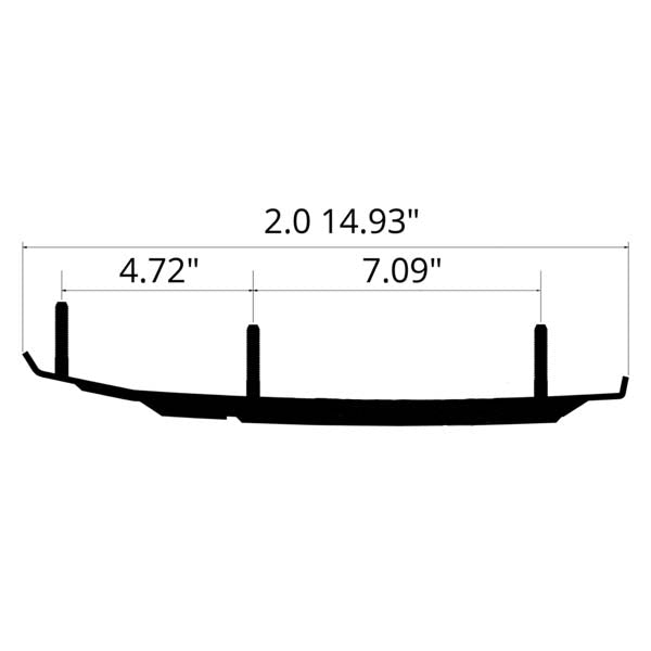 SPX TWIN TRACK CARBIDE 4" POLARIS PRO/DP4-1300
