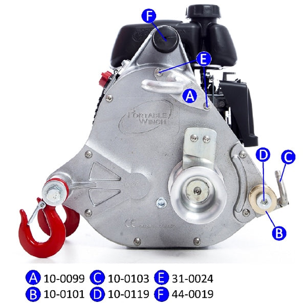 PORTABLE WINCH ALUMINIUM ROPE EXIT HOOK 10-0099