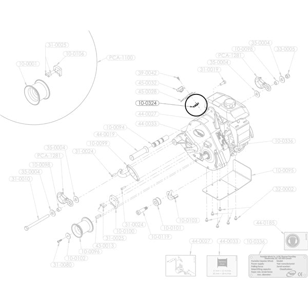 PORTABLE WINCH HONDA SWITCH MOUNT SPACER 10-0324