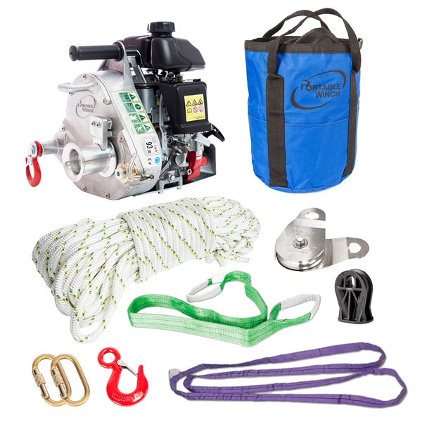 PORTABLE WINCH WINCH KIT GAS GXH50 W/ACCESSORY PCW5000-A