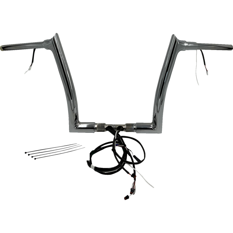 FAT BAGGERS INC HANDLEBAR KIT - POINTED TOP - 12" - CHROME 801312