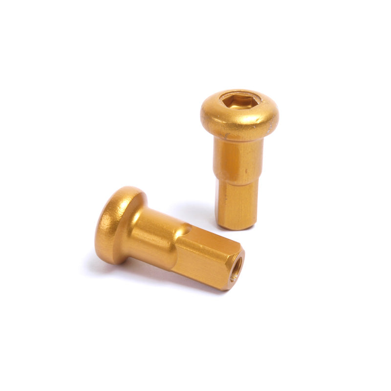 SM PRO WHEELS ALLOY NIPPLE (36)/8G X .300/4 X 7.6MM/GOLD NA_08_300_02