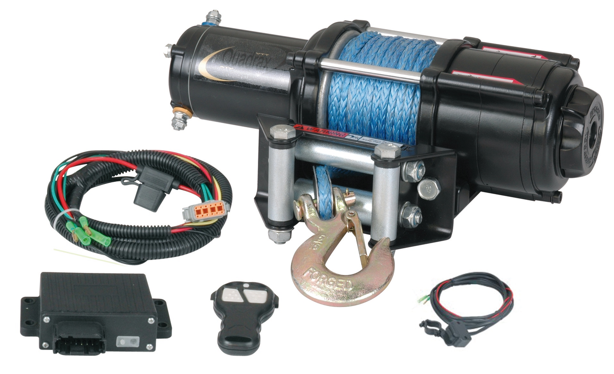 ROADKROME BVP QUADRAX 3600LBS WINCH WIRELESS REMOTE + SYNTHETI MXT3.5