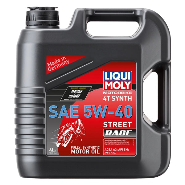 LIQUI MOLY OIL 4T 5W40 STR RACE SYNT 4L LIQUIMOLY 20076