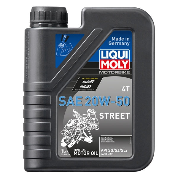 LIQUI MOLY OIL 4T SAE 20W50 STR MRAL 1L LIQUIMOLY 20062