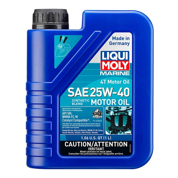 LIQUI MOLY OIL 4T SYNTHETIC SAE 25W40 MARINE 1L 20546