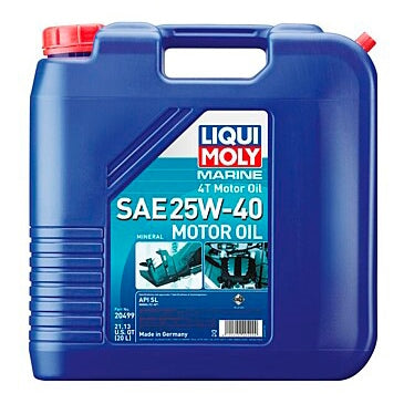 LIQUI MOLY OIL 4T SYNTHETIC SAE 25W40 MARINE 20L 20499