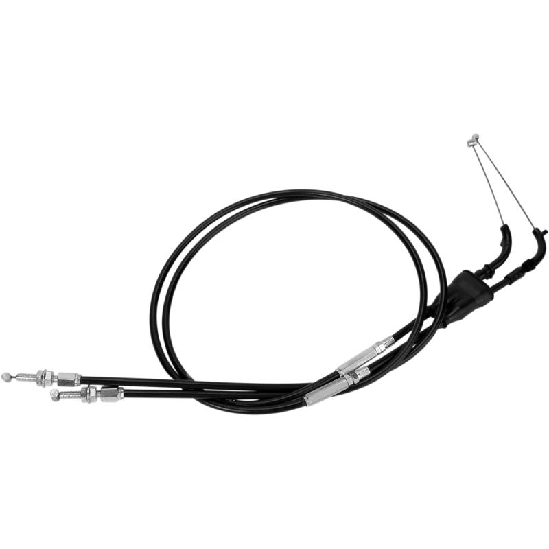 MOTION PRO THROTTLE CABLE PUSH-PULL BLACK VINYL SET 03-0358