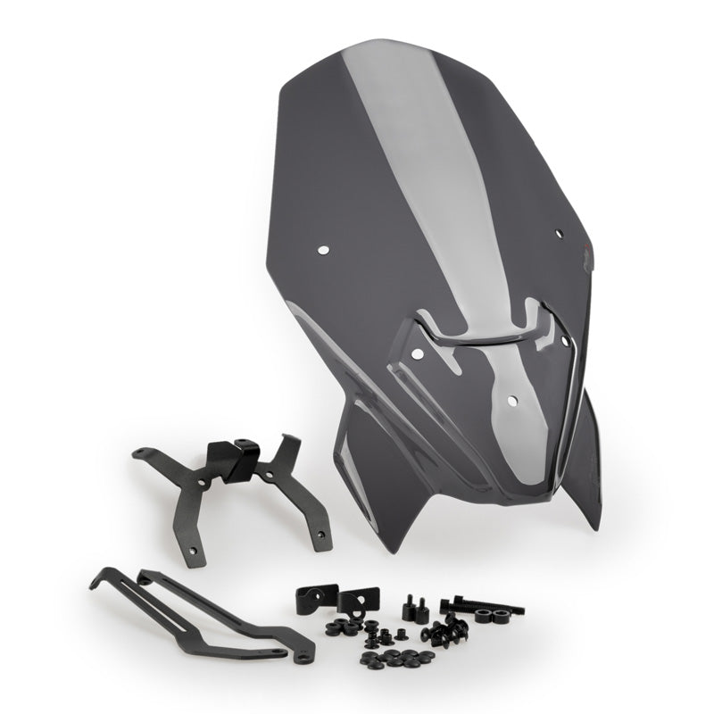 PUIG WINDSHIELD NG TOURING F900R 20'- + SUPPORTS C/DAR 20361F