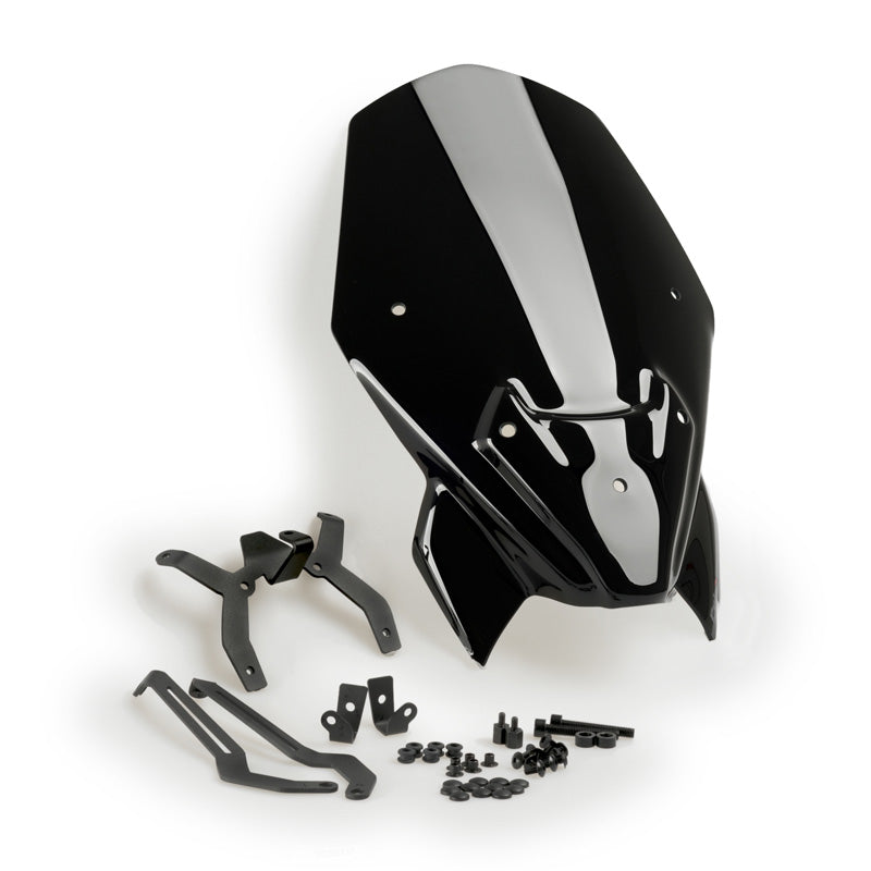 PUIG WINDSHIELD NG TOURING F900R 20'- + SUPPORTS C/BLA 20361N