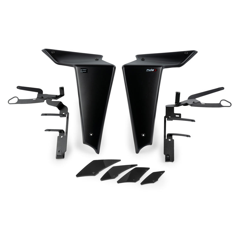 PUIG DOWNFORCE NAKED SIDE SPOILER BLACK YAM MT-09 21-2 20647N