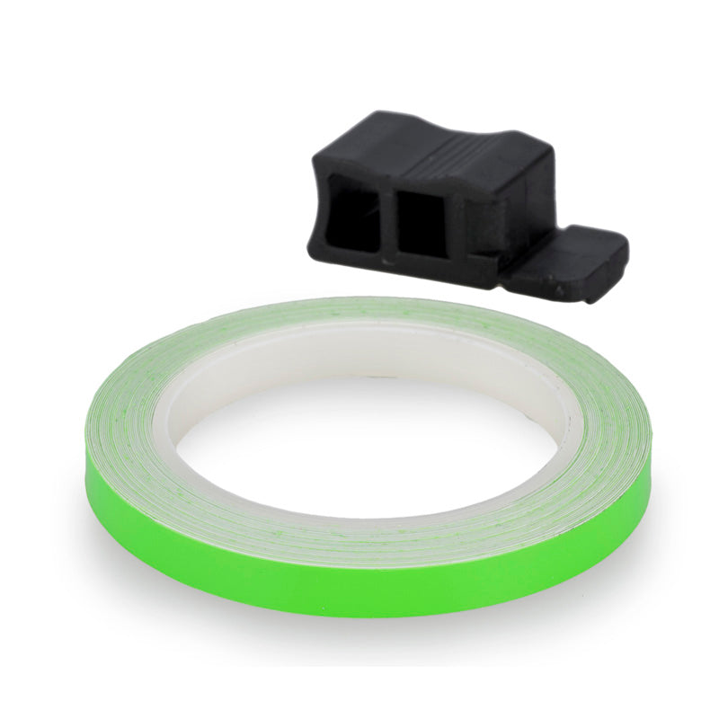 PUIG RIM STRIP 6 METERS+APPLICATOR C/GREEN FLUORESCENT 4542V