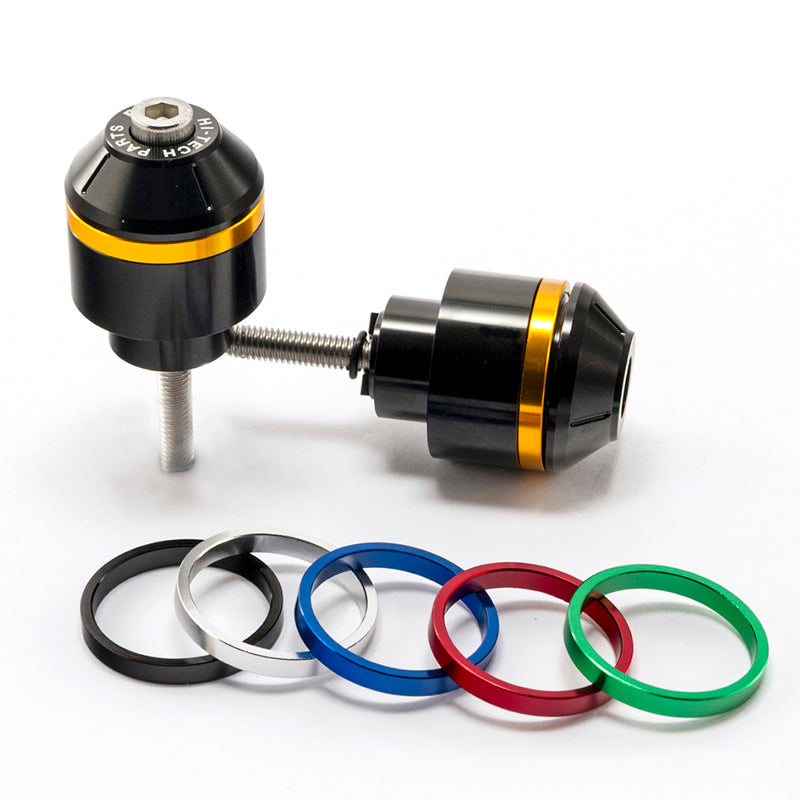 PUIG SHORT BAR END W/RINGS HONDA CB500 C/BLACK 8034N