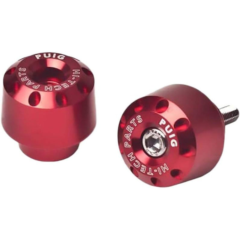 PUIG BAR END ALUMINUM SUZUKI C/RED 8504R