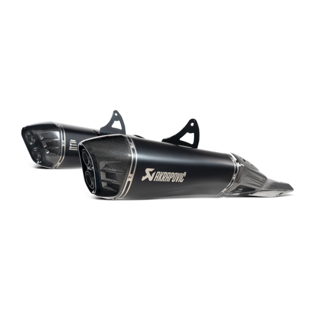 AKRAPOVIC GSX-1300R 2025 TITANIUM BLK SLIP-ONS (2) S-S13SO4-HRAATBL/1