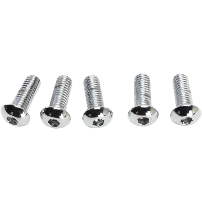 DRAG SPECIALTIES 5/16-18*1 BUTTON HD SCREW(10)CY-CHROME MPB417