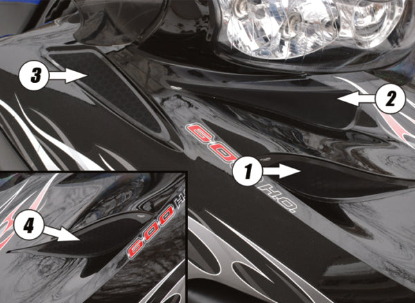 FROGZSKIN HOOD VENT KIT (4PC) POL FROGZSKIN F0057