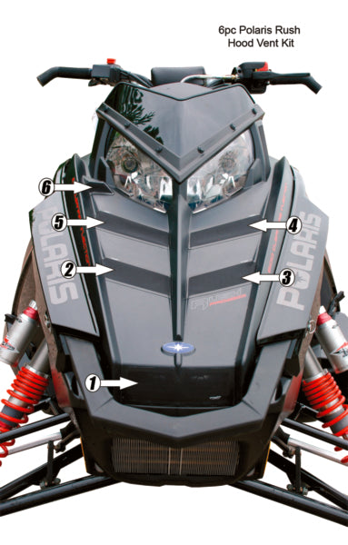 FROGZSKIN RUSH HOOD VENT KIT (6PC) POL FROGZSKIN F0078