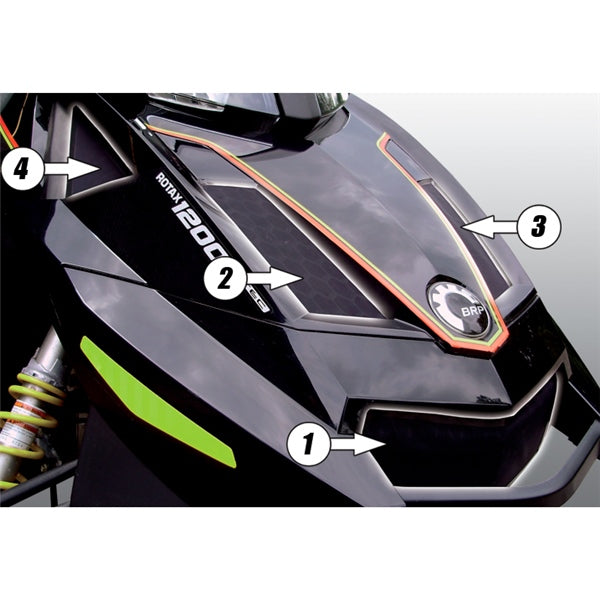 FROGZSKIN NOSE VENT KIT (4PC) BRP FROGZSKIN F0108