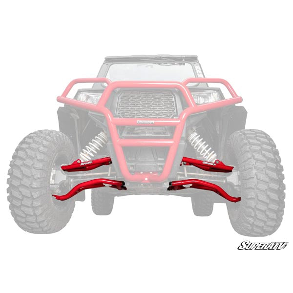 SUPERATV HIGH CLEARANCE A-ARMS POLARIS - RED AAPRZR900SHC1.5SBJ03