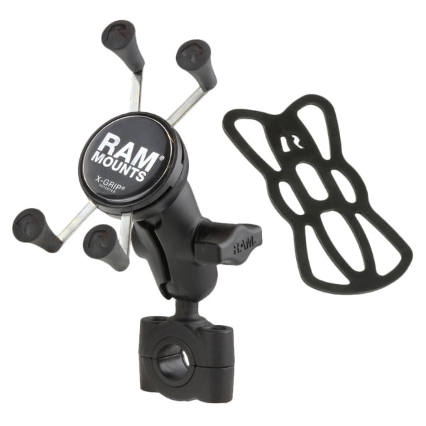 RAM MOUNTS MOUNT KIT X-GRIP SHORT HANDLEBAR 3/4"-1" RAM-B-408-75-1-A-UN7U