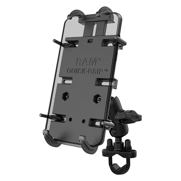 RAM MOUNTS PHONE HOLDER QUICK-GRIP XL W/SHORT ARM RAM-B-149Z-A-PD4