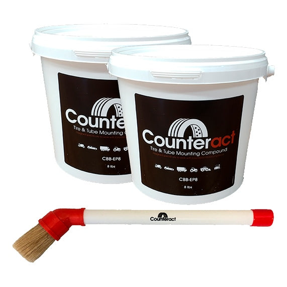COUNTERACT TIRE TUBE MOUNTING PASTE 8LB QTY2 CBB-EP8 KIT