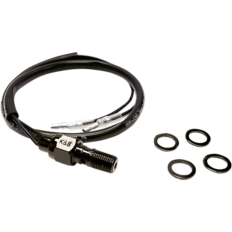 K&S TECHNOLOGIES HYD BRAKE LGT SW 1.00 BLK 12-0011B