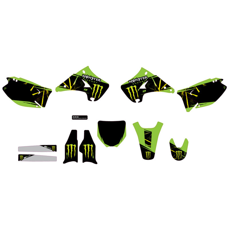D'COR VISUALS COMP. KIT MONSTER ENERGY SLASH KX125/250 20-20-133