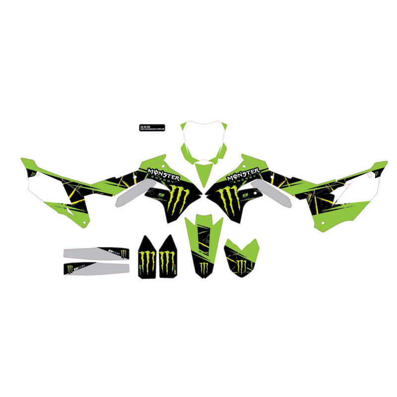 D'COR VISUALS COMP. KIT MONSTER ENERGY SLASH KXF250/450 20-20-136