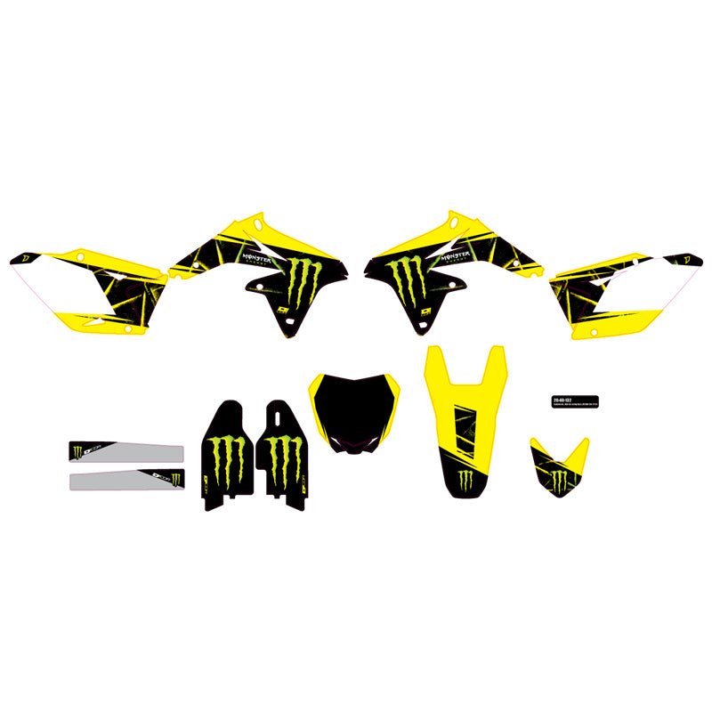 D'COR VISUALS COMP. KIT MONSTER ENERGY SLASH RMZ450 20-40-132