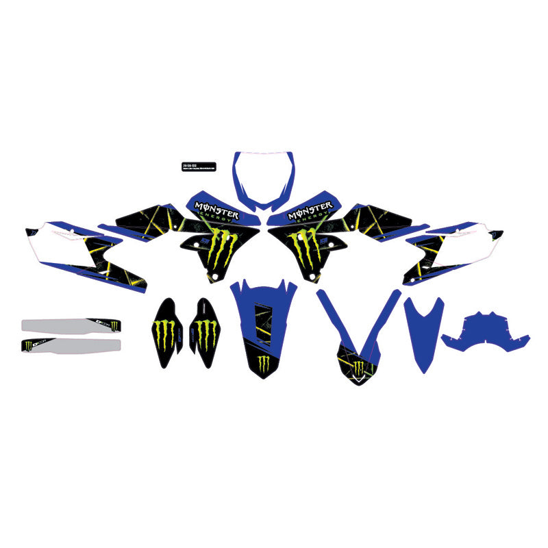 D'COR VISUALS COMP. KIT MONSTER ENERGY SLASH YZF250-450 20-50-133