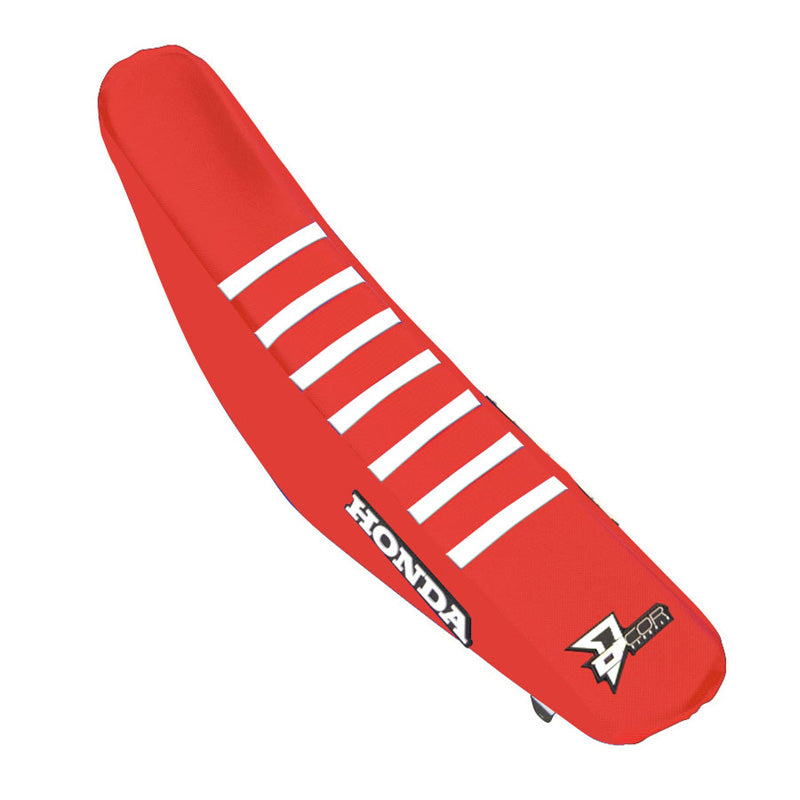 D'COR VISUALS SEAT COVER RED W/ WHT HON CRF250(14-17)450(13-16) 30-10-462