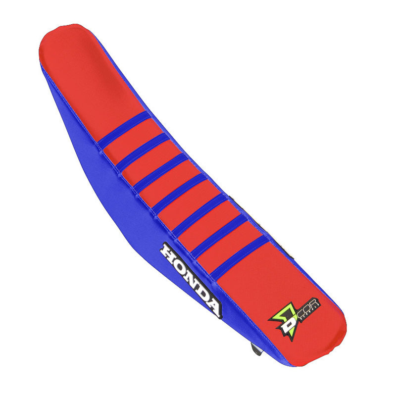 D'COR VISUALS SEAT COVER BLU/RED/BLU HON CRF250(18-21)450(17-20) 30-10-471