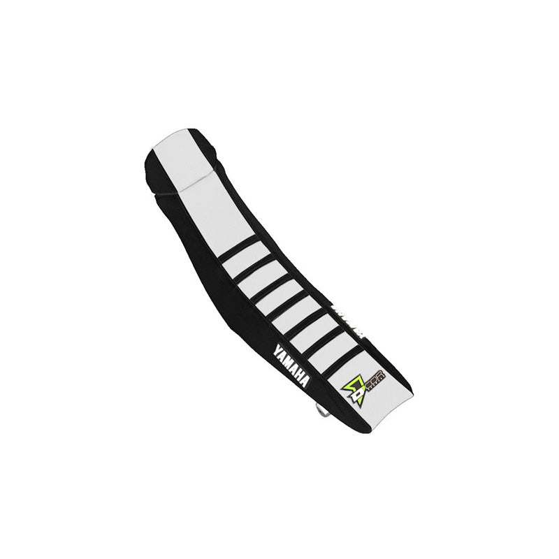 D'COR VISUALS SEAT COVER BLK/WHT/BLK YAM YZF250(14-18)450(14-17) 30-50-461