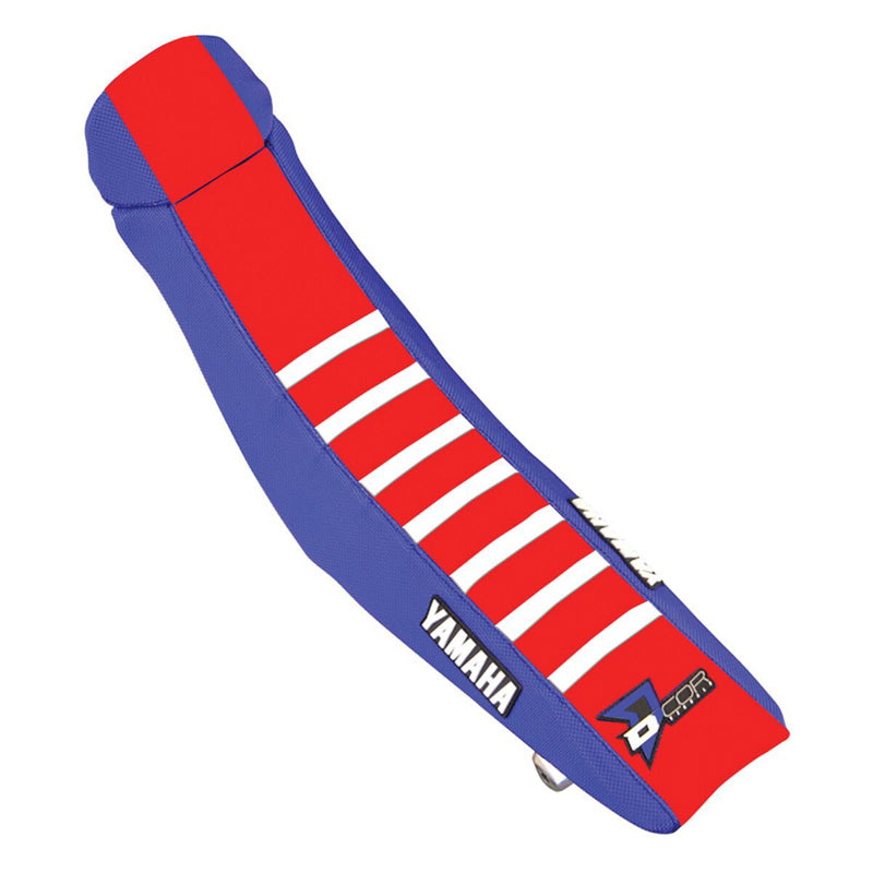 D'COR VISUALS SEAT COVER BLU/RED/WHT YAM YZF250(19-23)450(18-22) 30-50-477