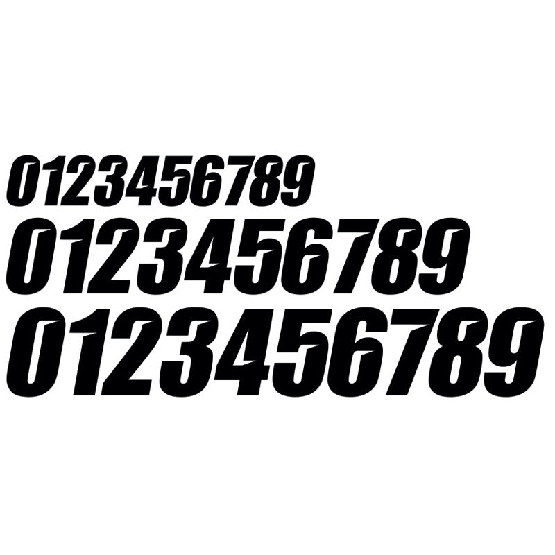 D'COR VISUALS SLASH NUMBER PACK 4'' NUMBER 0 WHITE 45-28-0