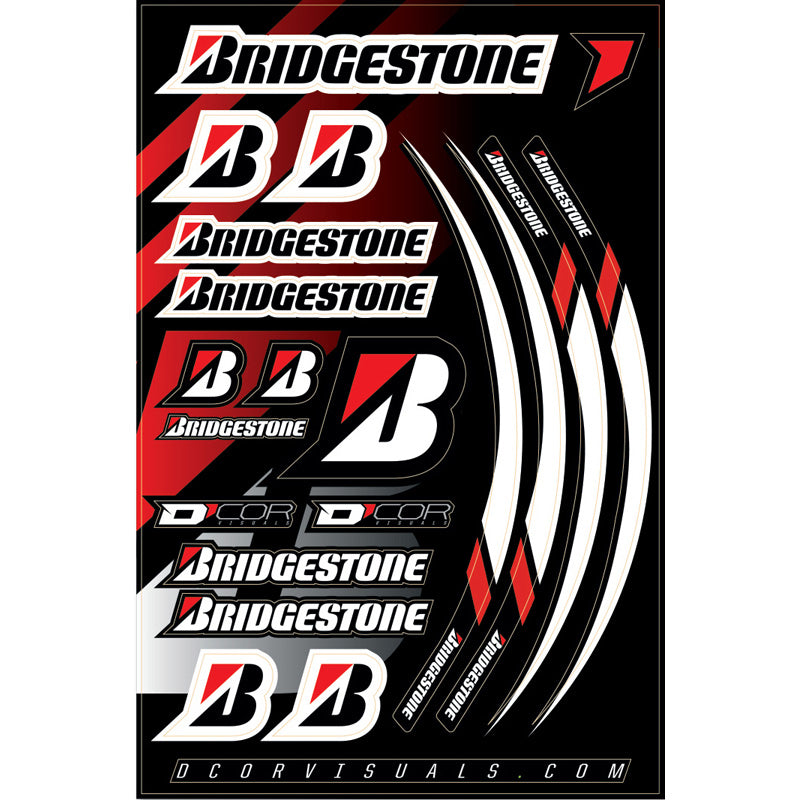 D'COR VISUALS DECAL SHEET 12MIL BRIDGESTONE 40-90-118