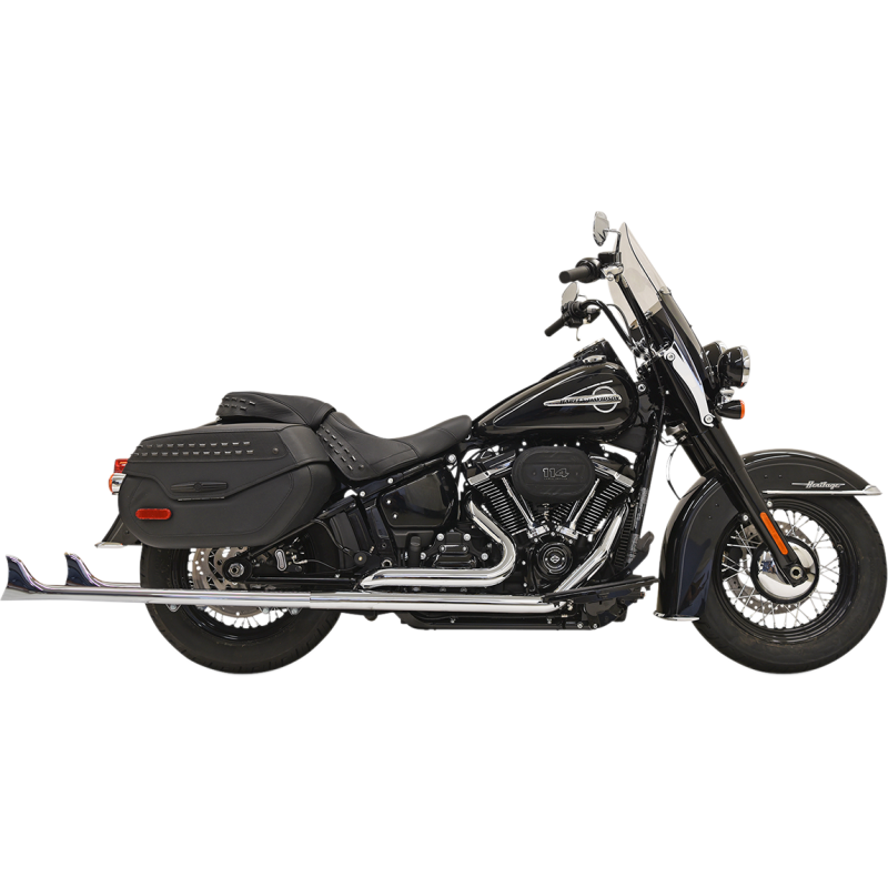 BASSANI XHAUST 18-UP SOFTAIL EXHAUST FISH/T 39" N/B 1S76E-39