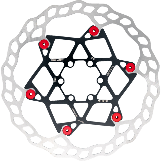 GALFER 180MM ,2MM BICYCLE FLOATING ROTOR W/RED BUTTONS DB013FLWR