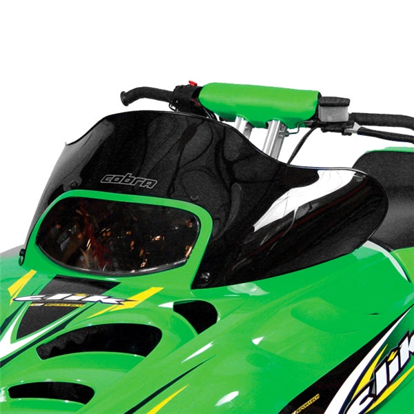 POWERMADD WINDSHIELD LOW 10.25" BK A/C POWERMADD 12323