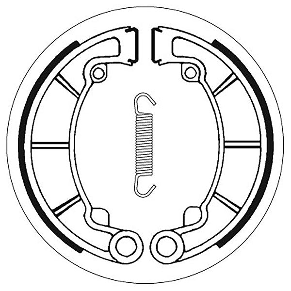 SBS BRAKE SHOES WITH SPRINGS KAWASAKI 5192088100