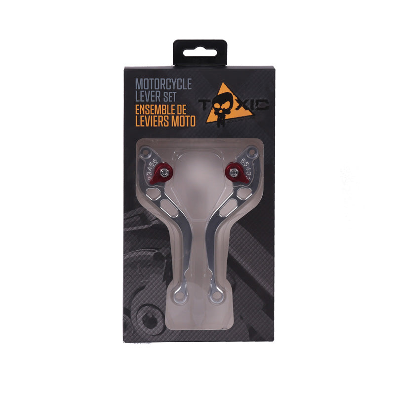 TOXIC ENS. SHORT LEVERS ALUMINIUM/RED(PR) 2160402