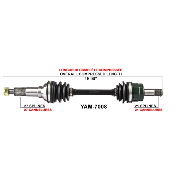 TRAKMOTIVE AXLE COMPL YAM TRAKMOTIVE YAM-7008