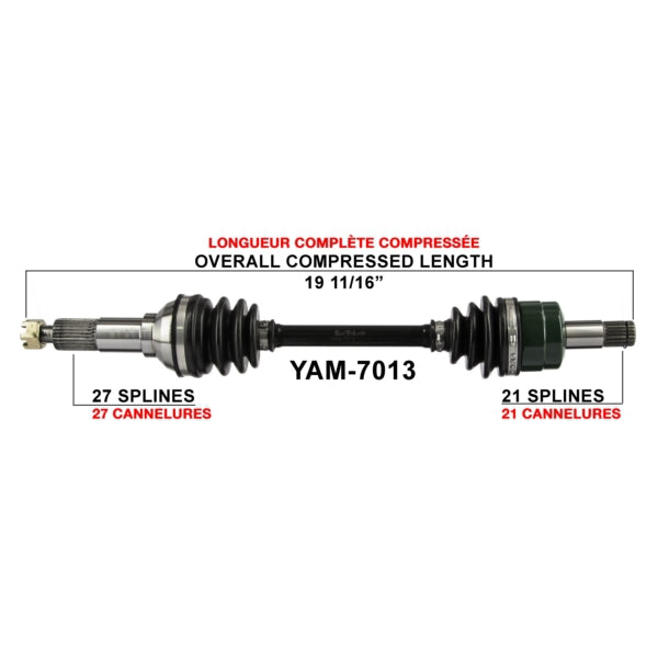 TRAKMOTIVE AXLE COMPL YAM TRAKMOTIVE YAM-7013