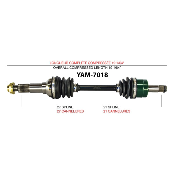 TRAKMOTIVE AXLE COMPL YAM TRAKMOTIVE YAM-7018