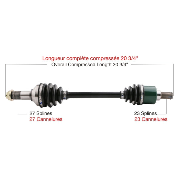 TRAKMOTIVE AXLE COMPL YAM TRAKMOTIVE YAM-7025