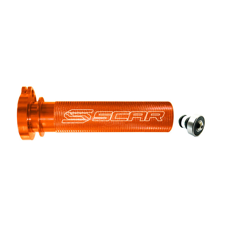 SCAR ALUM. THROTTLE TUBE+BEARING (HUSQ/KTM) 4T - ORANGE TT500