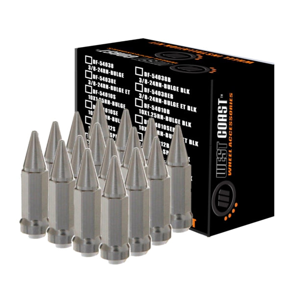 WCA LUG NUT 12MMX1.5 SPIKE CH QTY16 WCA DF-54015SPK