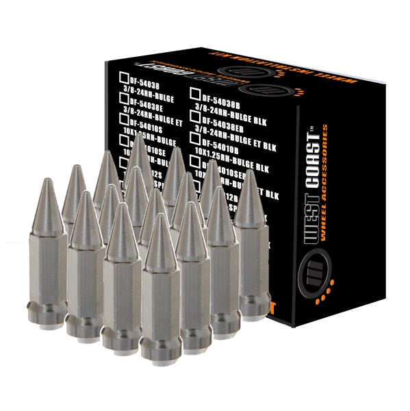 WCA LUG NUT 12MMX1.25 SPIKE CH QTY16 WCA DF-54125SPK